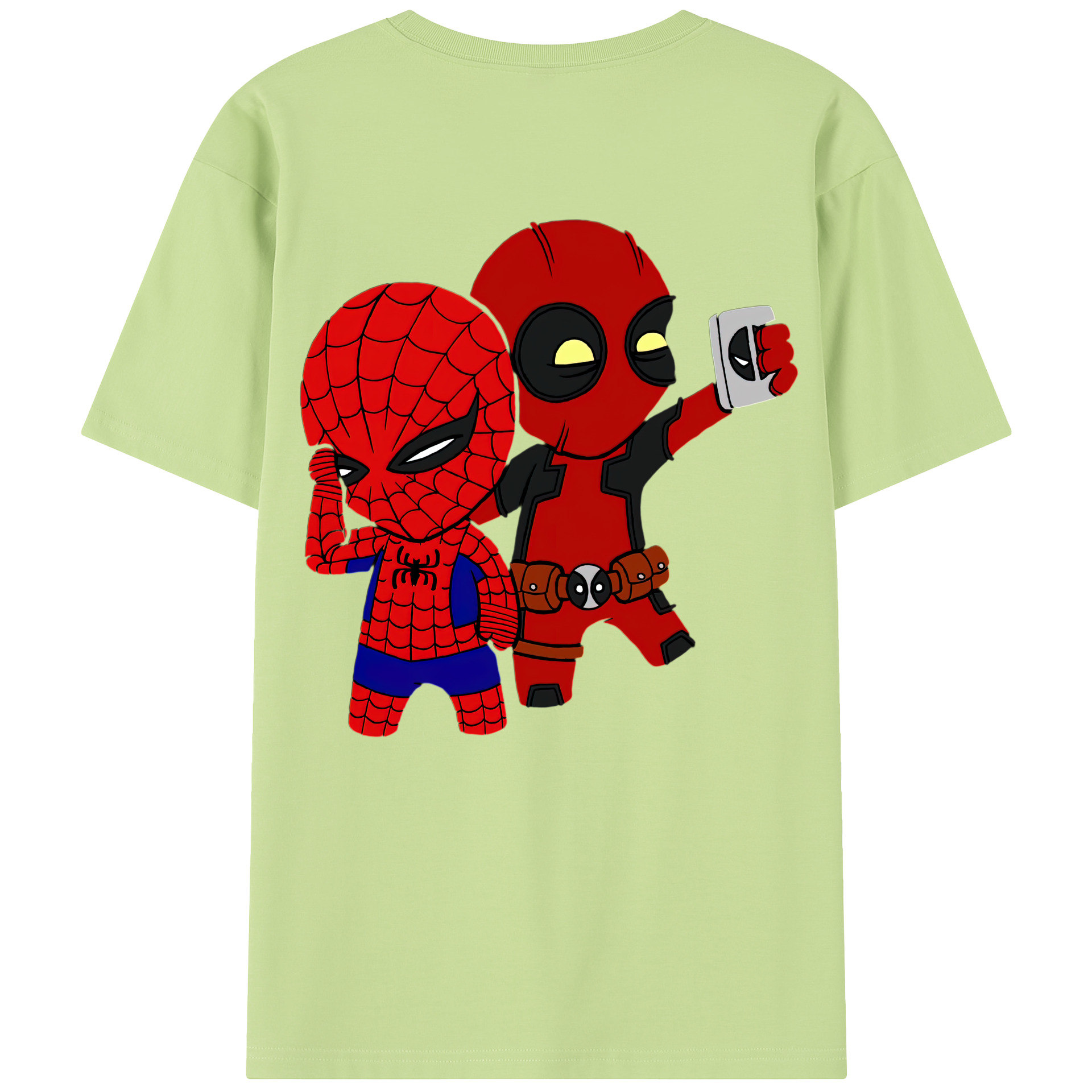 （画像用） Deadpool デッドプール 綿100％半袖Tシャツ（背面プリント）